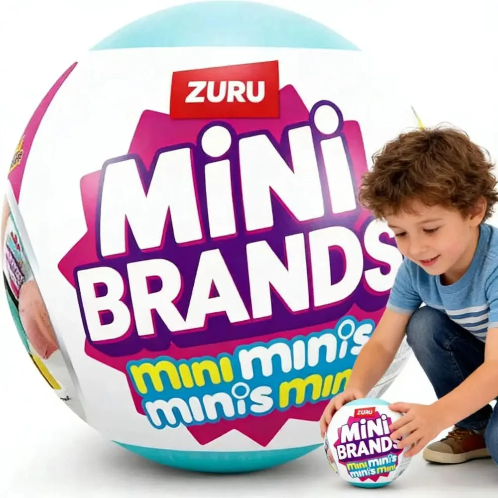 ZURU Mini Brands Refrigerator Ball Surprise Blind Box Super Mini Delicious Food Set Play House Decor for Children Creative Toys