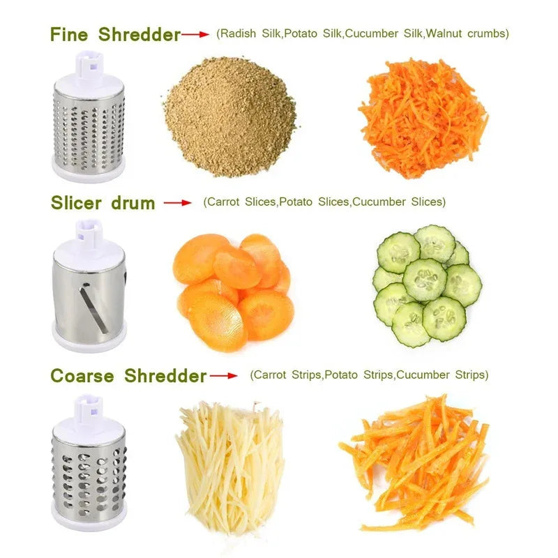 Manual Rotary Cheese Grater — Fast & Easy