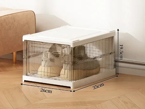 Foldable Shoe Storage Boxes — Dustproof 6-Layer Set