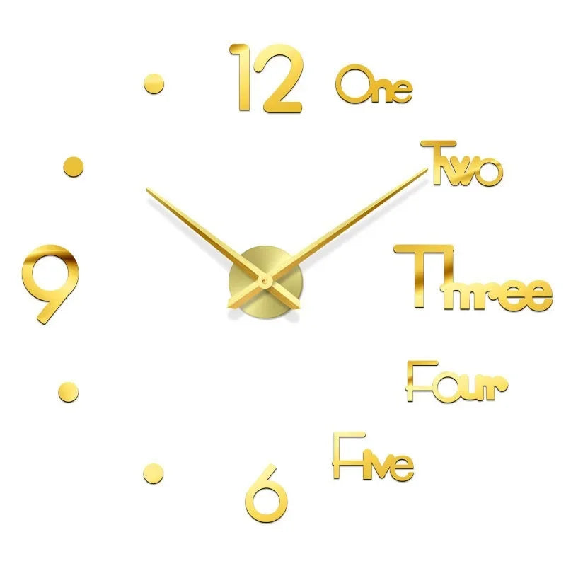Modern Large Wall Clock — Silent & Stylish Home Decor