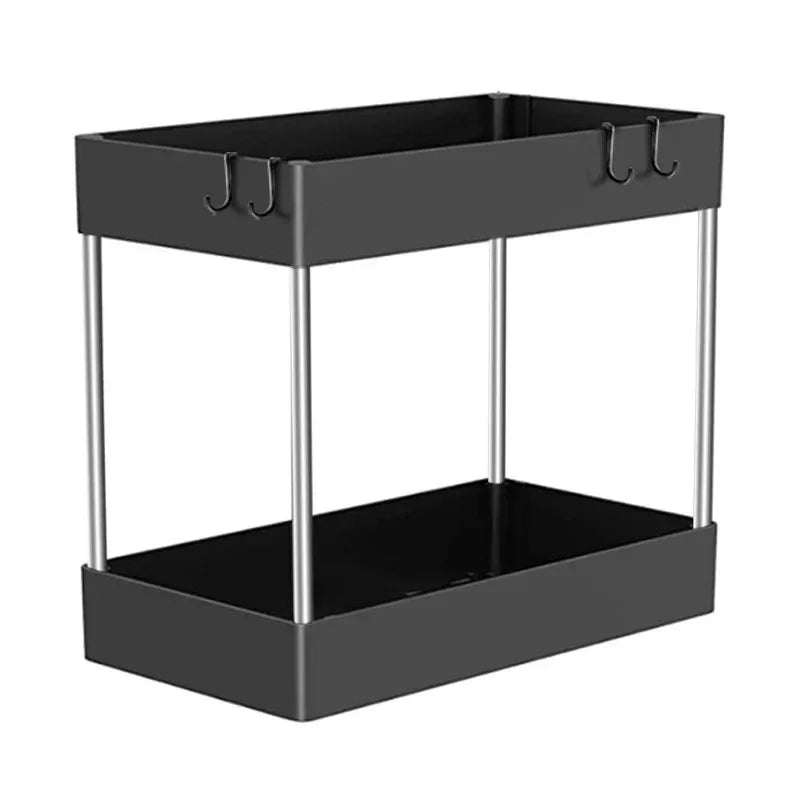 Under-Sink Storage Organizer — 2-Tier Space Saver