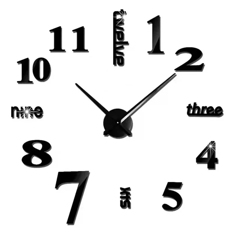 Modern Large Wall Clock — Silent & Stylish Home Decor
