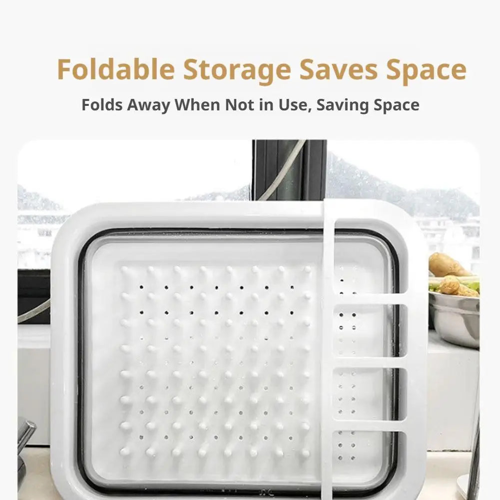 Foldable Dish Drying Rack — Space-Saving Kitchen Storage
